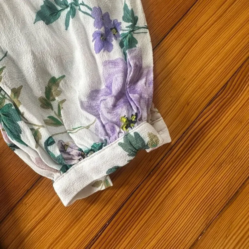 Yumi Kim Revolve NWT Studio 54 Mini Dress One Sleeve Komodo Ivory Floral Size S - Picture 5 of 6